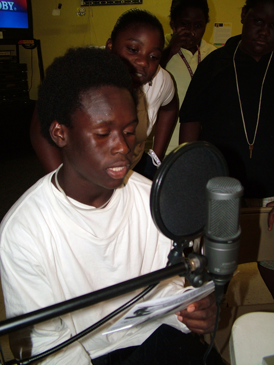 students recording